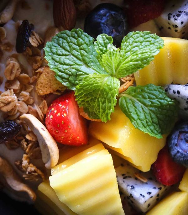 Tropical Granola & Fresh Yogurt Bowl